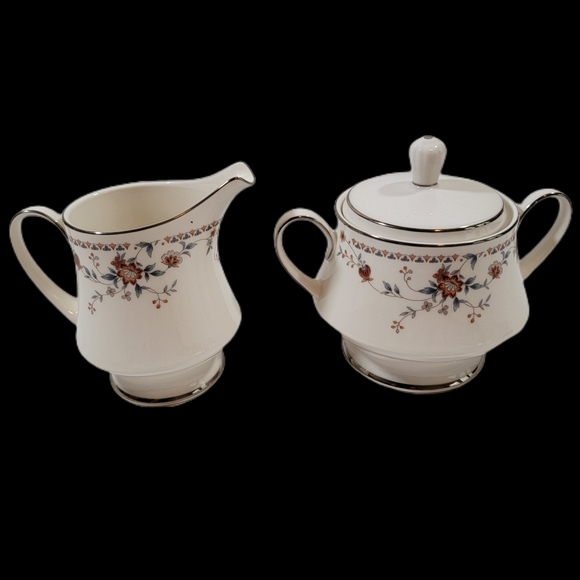 Adagio by Noritake fine china Cream Pitcher 4.5", And Sugar Bowl Set EUC - Picture 8 of 16